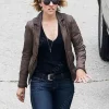 Asal Vision Leather Jackets | True Detective Ani Bezzerides Leather Jacket Brown