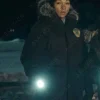Asal Vision Cotton Jackets | True Detective Season 4 Evangeline Navarro Parka Jacket Black