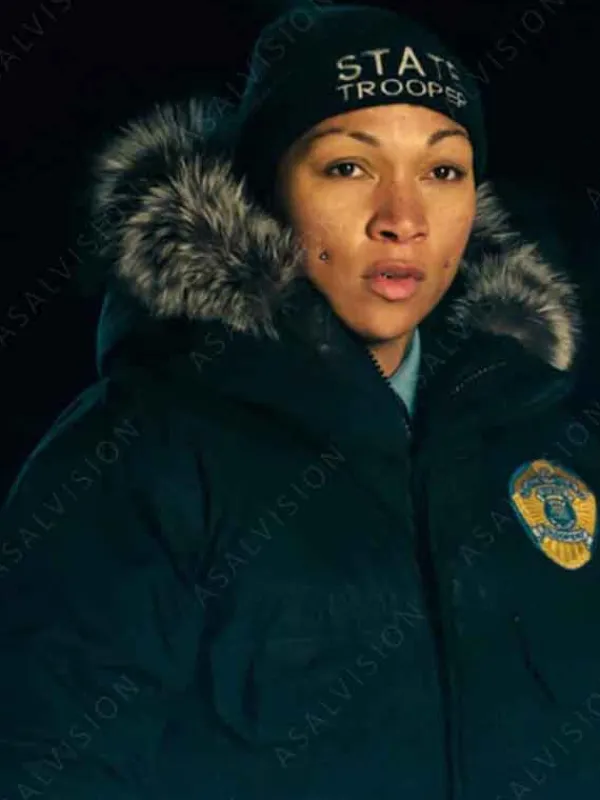 Asal Vision Cotton Jackets | True Detective Season 4 Evangeline Navarro Parka Jacket Black