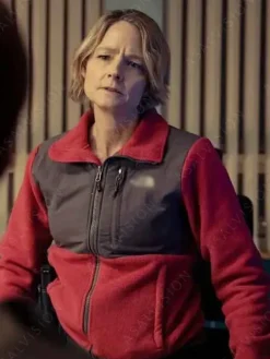 Asal Vision Cotton Jackets | True Detective Season 4 Liz Danvers Red Jacket Red And Black