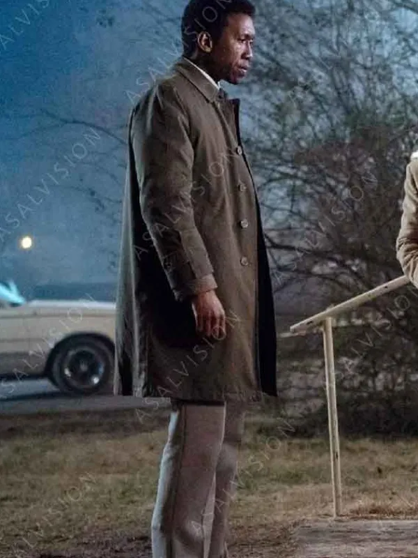 Asal Vision Men Coats | True Detective Wayne Hays Coat Olive Grey