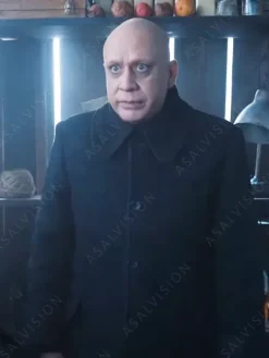 Asal Vision Men Coats | Uncle Fester Wednesday Coat Black