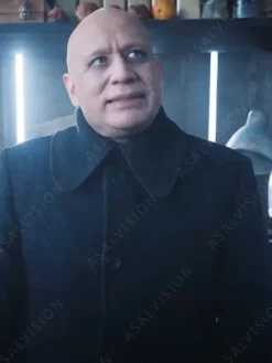 Asal Vision Men Coats | Uncle Fester Wednesday Coat Black