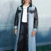 Asal Vision Denim Jackets | Women Coats | Under The Bridge 2024 Kali Reis Long Denim Coat Blue And Black