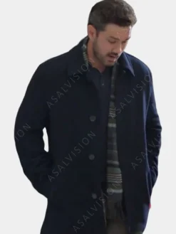 Asal Vision Men Coats | Under The Christmas Sky 2023 David Robinson Coat Navy Blue