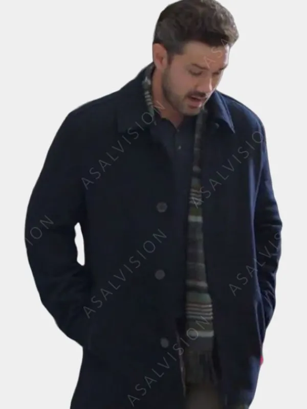 Asal Vision Men Coats | Under The Christmas Sky 2023 David Robinson Coat Navy Blue