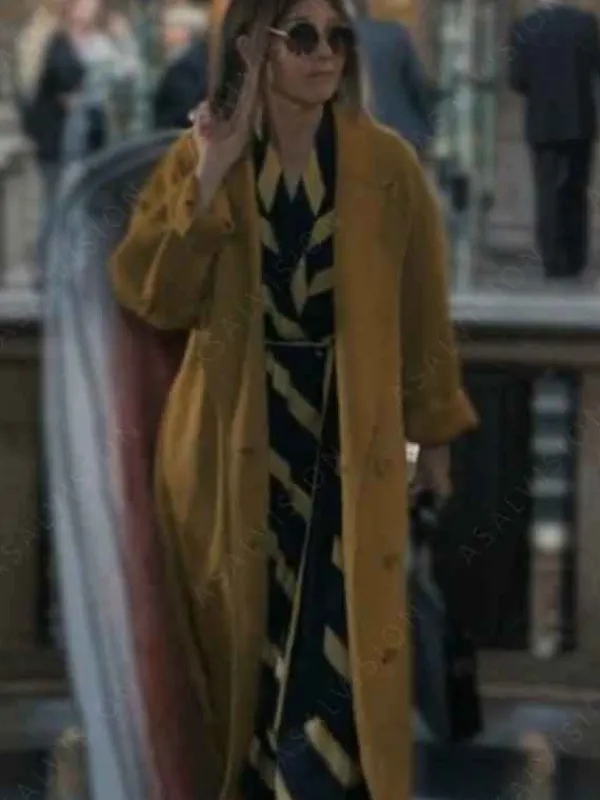 Asal Vision Women Coats | Upgraded Claire DuPont Trench Coat Mustard