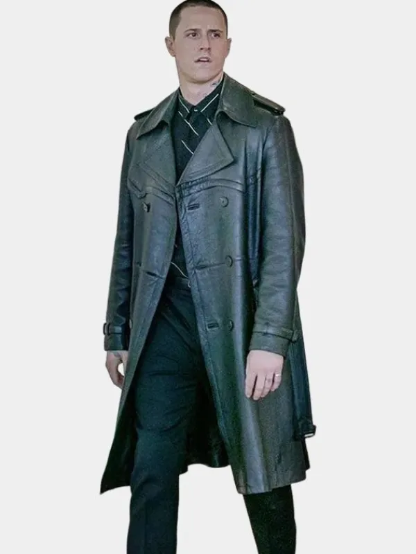 Asal Vision Men Coats | Vic Flynn Power Book IV Force Leather Coat Black