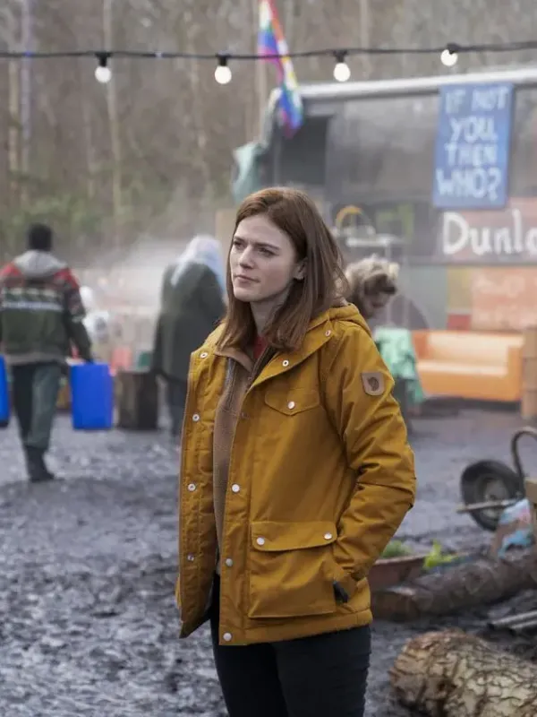 Asal Vision Cotton Jackets | Vigil 2021 Rose Leslie Hooded Jacket Yellow
