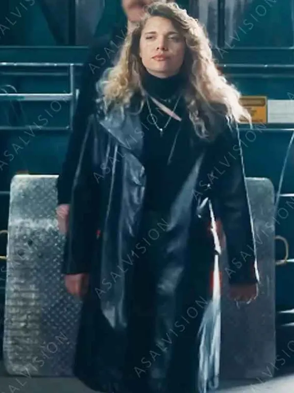 Asal Vision Women Coats | Villains Incorporated Beatrix Leather Trench Coat Black