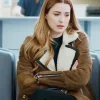 Asal Vision Brown Jackets | Leather Jackets | Virgin River Melinda Monroe Shearling Jacket Brown