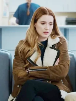 Asal Vision Brown Jackets | Leather Jackets | Virgin River Melinda Monroe Shearling Jacket Brown