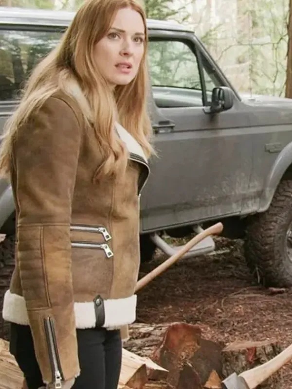 Asal Vision Brown Jackets | Leather Jackets | Virgin River Melinda Monroe Shearling Jacket Brown