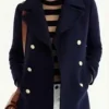 Asal Vision Women Coats | Virgin River Paige Lassiter Wool Peacoat Blue