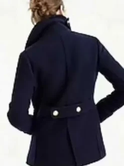 Asal Vision Women Coats | Virgin River Paige Lassiter Wool Peacoat Blue