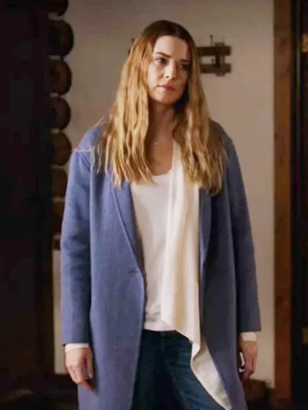 Asal Vision Women Coats | Virgin River Season 2 Melinda Monroe Coat Blue