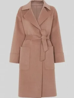 Asal Vision Women Coats | Virgin River Season 4 Melinda Monroe Coat Pink