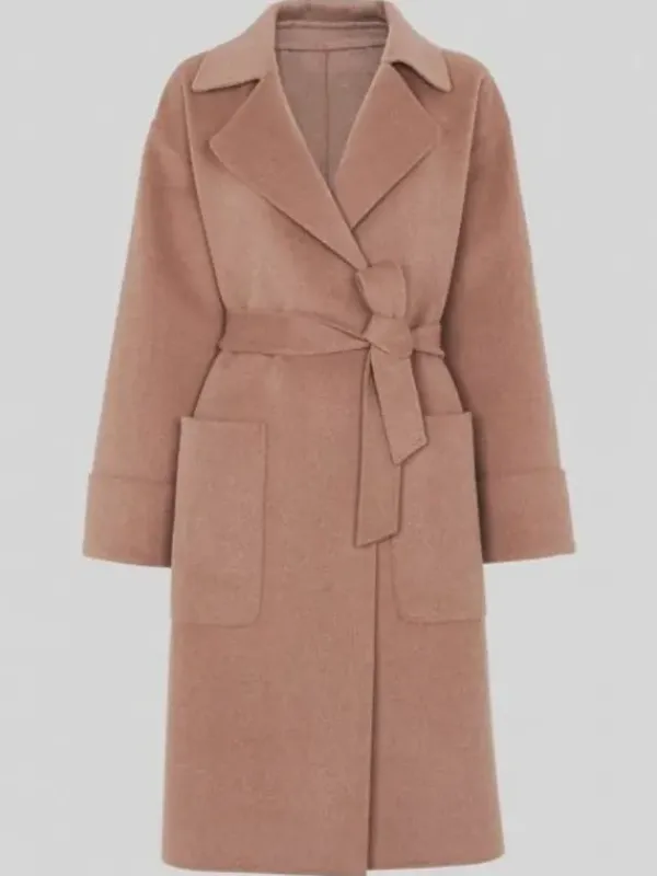 Asal Vision Women Coats | Virgin River Season 4 Melinda Monroe Coat Pink