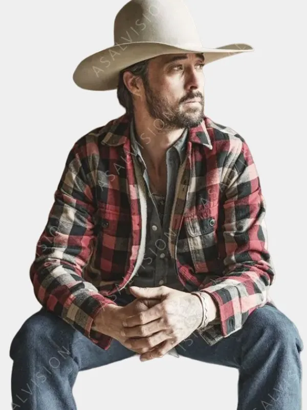 Asal Vision Cotton Jackets | Walker Yellowstone Season 3 Plaid Jacket Same as Image