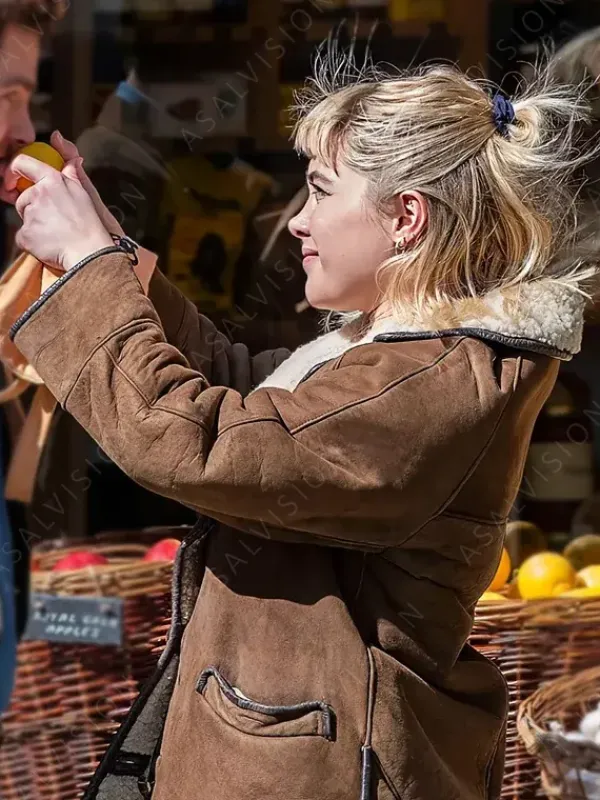 Asal Vision Leather Jackets | We Live in Time Almut Shearling Jacket Brown