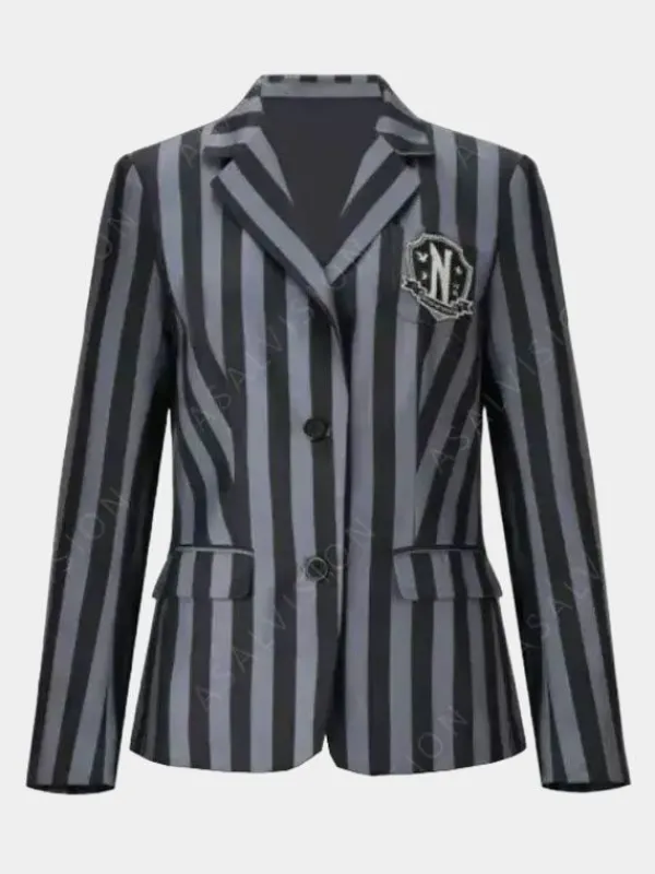 Asal Vision Blazers | Blazers | Wednesday Nevermore Blazer Blue/ Grey/ Purple