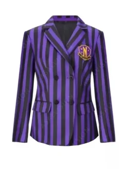 Asal Vision Blazers | Blazers | Wednesday Nevermore Blazer Blue/ Grey/ Purple