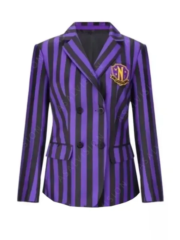 Asal Vision Blazers | Blazers | Wednesday Nevermore Blazer Blue/ Grey/ Purple