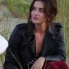 Asal Vision Leather Jackets | Which Brings Me to You 2024 Lucy Hale Leather Jacket Black