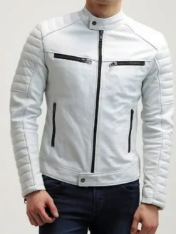 Asal Vision Biker Jackets | Leather Jackets | Biker Leather Jacket White