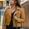 Asal Vision Leather Jackets | Wild Cards Season 1 Max Mitchell Leather Jacket Tan