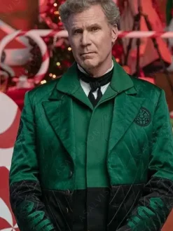 Asal Vision Men Coats | Will Ferrell Spirited Quilted Coat Green And Black