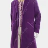 Asal Vision Women Coats | Men Coats | Willy Wonka & The Chocolate Factory Gene Wilder Coat Purple
