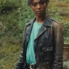 Asal Vision Leather Jackets | Wingwomen 2023 Manon Bresch Distressed Biker Leather Jacket Distressed Black