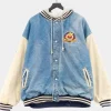 Asal Vision Denim Jackets | Winnie The Pooh Jacket Blue And Off White