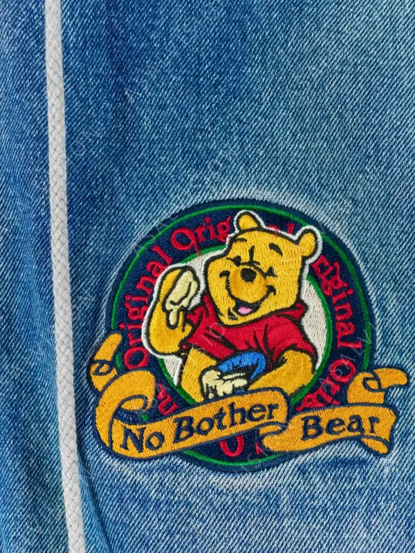 Asal Vision Denim Jackets | Winnie The Pooh Jacket Blue And Off White