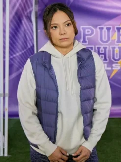 Asal Vision Vests | Winning Team 2023 Nadia Hatta Puffer Vest Purple
