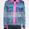 Asal Vision Denim Jackets | Women’s Angela Stranger Things Season 4 Jacket Denim Ice Blue