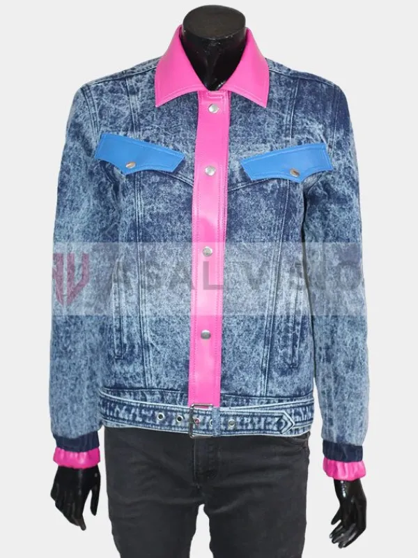 Asal Vision Denim Jackets | Women’s Angela Stranger Things Season 4 Jacket Denim Ice Blue