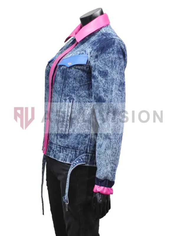 Asal Vision Denim Jackets | Women’s Angela Stranger Things Season 4 Jacket Denim Ice Blue