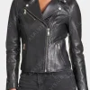 Asal Vision Black Jackets | Biker Jackets | Womens Asymmetrical Motorcycle Leather Jacket Black