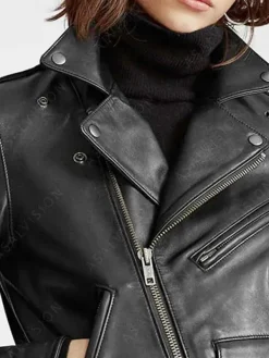 Asal Vision Black Jackets | Biker Jackets | Womens Butter Soft Leather Jacket Black