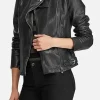 Asal Vision Biker Jackets | Women’s Slim Fit Biker Leather Jacket Black