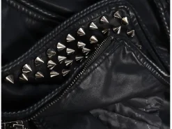 Asal Vision Black Jackets | Studded Jackets | Women’s Studded Leather Jacket Black