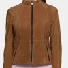 Asal Vision Brown Jackets | Suede Jackets | Women’s Suede Leather Jacket Brown