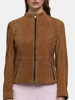 Asal Vision Brown Jackets | Suede Jackets | Women’s Suede Leather Jacket Brown