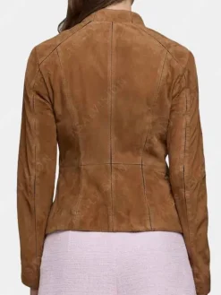 Asal Vision Brown Jackets | Suede Jackets | Women’s Suede Leather Jacket Brown