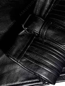 Asal Vision Black Jackets | Biker Jackets | Women’s Double-Breasted Leather Jacket Black
