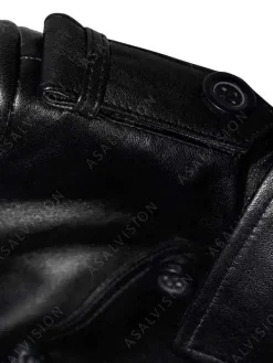 Asal Vision Black Jackets | Biker Jackets | Women’s Double-Breasted Leather Jacket Black