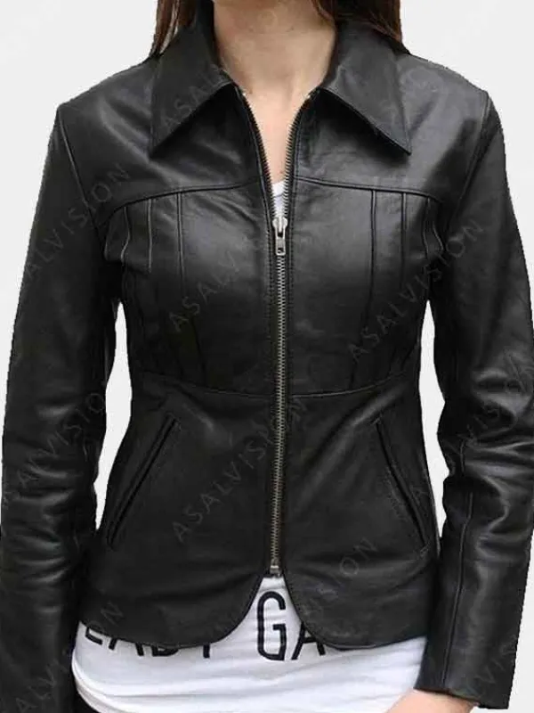 Asal Vision Black Jackets | Leather Jackets | Womens Fitted Leather Jacket Black