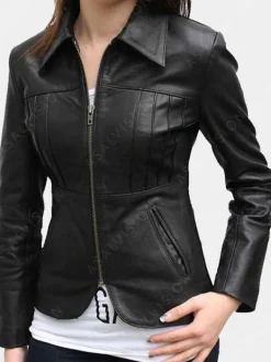 Asal Vision Black Jackets | Leather Jackets | Womens Fitted Leather Jacket Black